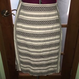 Loft Stripe Patterned Skirt Size 4 - NWT